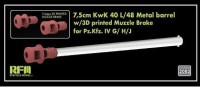 RFM 2083 Металлический ствол 75 мм пушки KwK 40 L/48 1/35