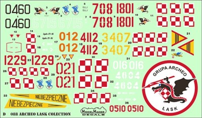 Model Maker Decals D72088 Archeo Lask Collection. 1/72
