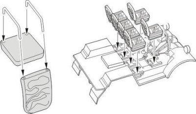 CMK B35027 Quad Gun Tractor seats Ford/ Chevrolet 1/35