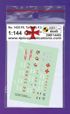 4+ Publications DMKF14405 Decals No.1435 Flt. Tornado F.3 1/144