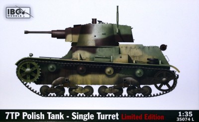 IBG Models 35074L 7TP Polish Tank - Single Turret with Crew 1/35