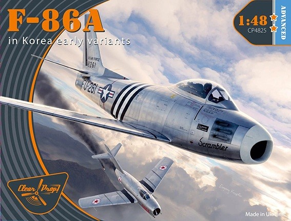 Clear Prop CLPR48025 F-86A in Korea early variants (3x camo) 1/48