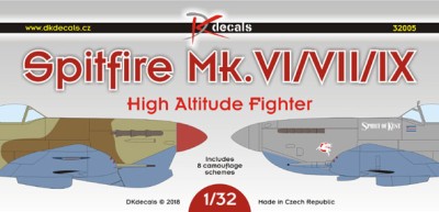 Dk Decals 32005 Spitfire Mk.VI/VII/IX (12x camo) 1/32