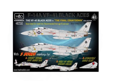 HAD 48250 Decal F-14A VF-41 Black Aces 1/48