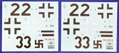 HAD 32054 Decal Focke Wulf Fw 190 F-8 (2 sheets) 1/32