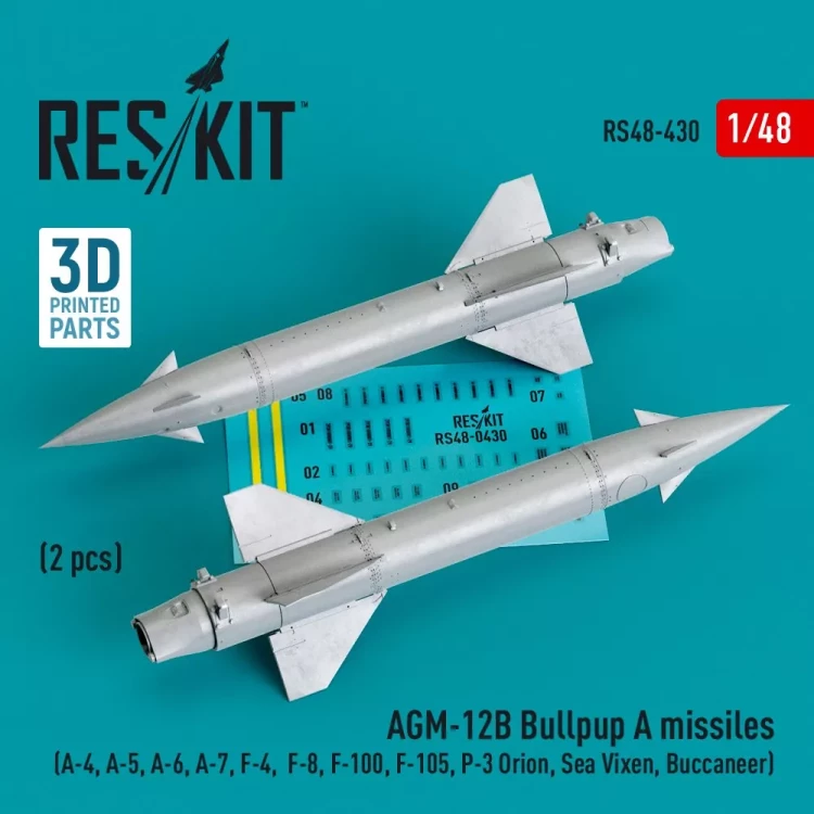 Reskit 48430 AGM-12B Bullpup A missiles (2 pcs.) 1/48