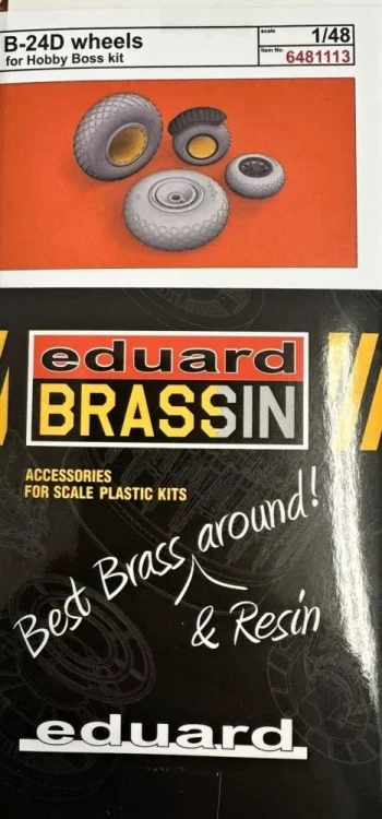 Eduard 6481113 BRASSIN B-24D wheels (HOBBYB) 1/48