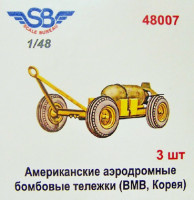 Scale Bureau 48007 Полевые бомбовые тележки США (II MB, Корея) 1:48