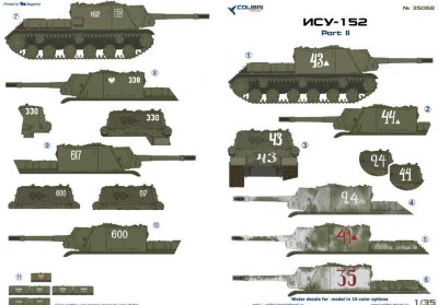 Colibri decals 35068 ISU-152 Part 2 1/35