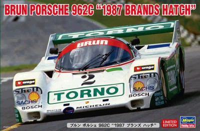 Hasegawa 20585 BRUN PORSCHE 962C &quot;1987 Brands Hatch&quot; (Limited Edition) 1/24