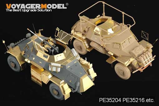 Voyager Model PE35204 WWII Sd.Kfz 222 4Rad (For TAMIYA) 1/35