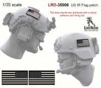 LiveResin LRD35006 US IR Flag patch decals 1/35