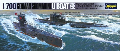 Hasegawa 49901 Подводная лодка SUBMARINE U BOAT 7C/9C 1/700