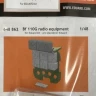 Eduard 648862 BRASSIN Bf 110G radio equipment (EDU) 1/48