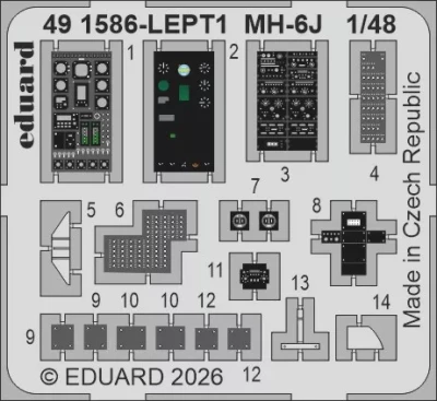Eduard 491586 SET MH-6J (ICM) 1/48
