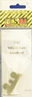 Res-Im RESIM7231 1/72 MiG-21 late wheel set