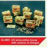 Plus model AL4083 1/48 US ammunition boxes w/ cartons of charges