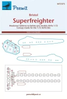 Peewit M72373 Canopy mask Bristol Superfreighter (AIRFIX) 1/72