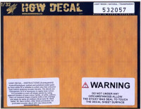 HGW 532057 Decal Light Wood/Natural (transparent) 1/32
