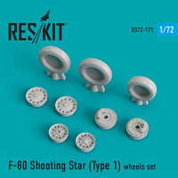 Reskit RS72-0171 F-80 Shooting Star (Type 1) wheels (AIRF/SWD) 1/72