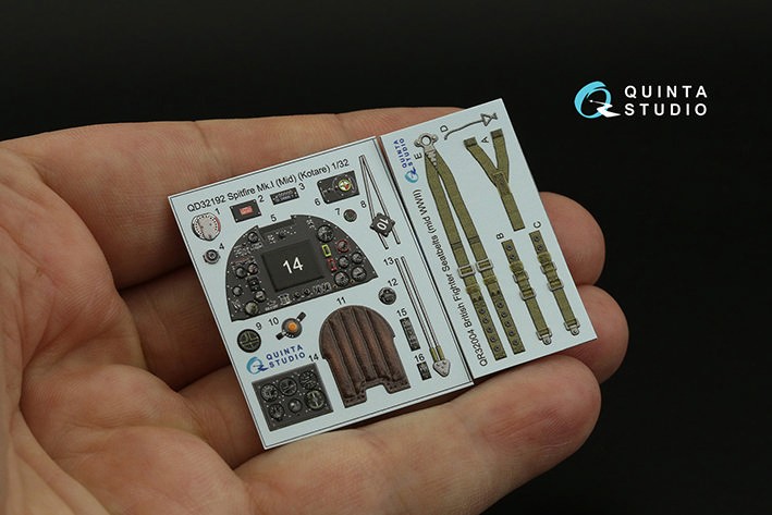 Quinta studio QD32192 Spitfire Mk.1 Mid (Kotare) 1/32