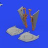 Eduard 648994 BRASSIN P-51B/C undercarriage legs BRONZE 1/48