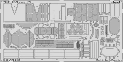 Eduard 73824 SM.79 interior (ITAL) 1/72