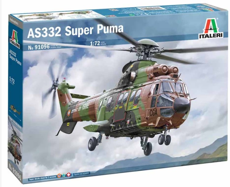 Italeri 91096 AS332 Super Puma вертолет 1/72