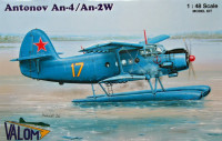 Valom 48004 Antonov An-4/An-2W floats (Russia, Poland) 1/48