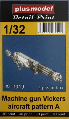 Plusmodel AL3019 MG Vickers aircraft pattern A (2 pcs.) 1/32