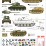 Star Decals 72-A1068 Hungary 45 # 1. German tanks and AFVs in Hungary 1944-45. Sturmgeschutz/StuG.III Ausf.G, Tiger 2, Tiger 2 Porsche, Panther Ausf.G, Soviet T-34/85, Marder 2 Wespe 10,5mm SPG, Munitionsschlepper Wespe and Munitionsschlepper Hummel 1/72