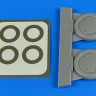Aires 4717 Gloster Gladiator wheels & paint masks (RDN) 1/48
