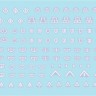 Star Decals 72-A1172 IDF Generic Markings # 1. Israeli brigade/unit insignia markings for tanks and AFVs 1/72