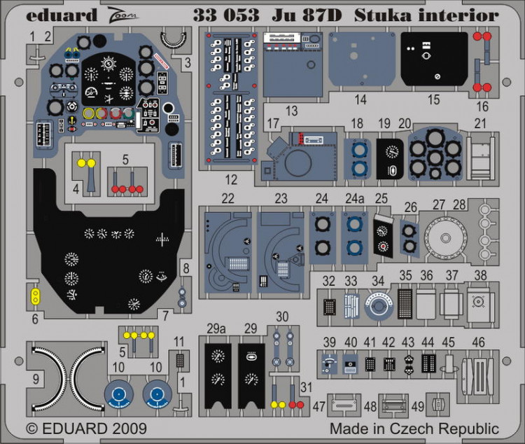 Eduard 33053 Ju 87D Stuka interior S.A. 1/32 HAS