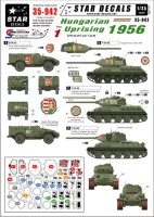 Star Decals STAR35942 Hungarian Uprising 1956 #1. Soviet T-34-85, BTR-40 APC 1/35