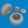 Eduard 6481135 BRASSIN P-40N wheels cross tread (EDU) 1/48