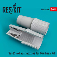 Reskit RSU48-0148 Su-33 exhaust nozzles (MINIBASE) 1/48