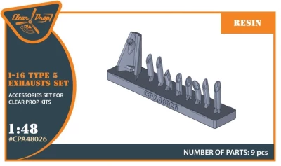 Clear Prop CPA48026 I-16 type 5 resin exhausts (CL.PROP) 1/48