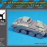 Black Dog T72170 Sd.Kfz.234/18 accessories set	(designed to be used with Hasegawa kits) 1/72