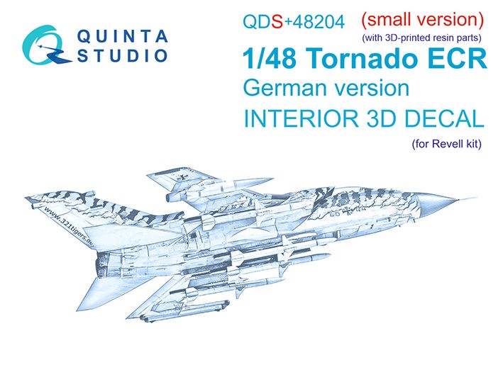 Quinta Studio QDS+48204 Tornado ECR German (Revell) (малая версия) (с 3D-печатными деталями) 1/48