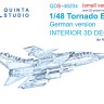 Quinta Studio QDS+48204 Tornado ECR German (Revell) (малая версия) (с 3D-печатными деталями) 1/48