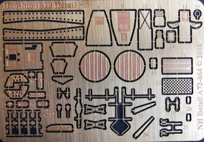 NH Detail NHA72-064 Ilyushin Il-10 Detail Set for FLY 1/72