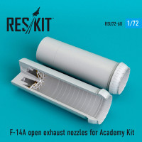Reskit RSU72-0068 F-14A open exhaust nozzles for Academy Kit 1/72