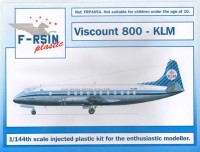 F-rsin Plastic FRP4054 Vickers Viscount 800 - KLM (silk-screened decals) 1/144