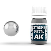 AK Interactive AK-00478 Акриловый металлик XTREME METAL Белый аллюминий 30 мл