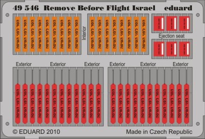 Eduard 49546 Remove Before Flight - Israel