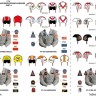 HAD 721012 F-14 Helmet & dress sewing markings Vol.4 1/72