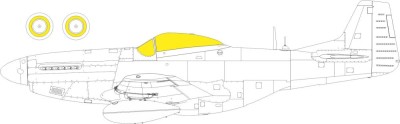 Eduard EX801 Mask P-51K TFace (EDU) 1/48