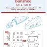 Peewit M72346 Canopy mask Banshee F2H-2/F2H-2P (SWORD) 1/72