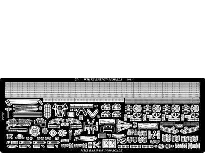 White Ensign Models PE 7116 HMS BARHAM (for the Trumpeter kit) 1/700